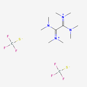 1,1,2,2-Tetrakis(dimethylamino)ethane-1,2-bis(ylium) bis trifluoromethanethiolate