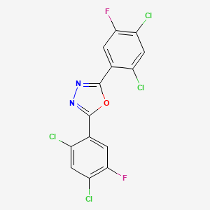 2,5-Bis(2,4-dichloro-5-fluorophenyl)-1,3,4-oxadiazole