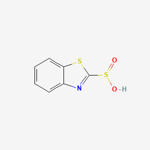 molecular formula C7H5NO2S2 B1625006 2-Benzothiazolesulfinicacid CAS No. 72733-80-3