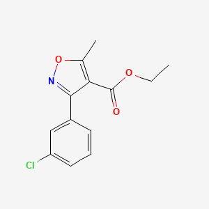 molecular formula C13H12ClNO3 B1625009 Ethyl 3-(3-chlorophenyl)-5-methylisoxazole-4-carboxylate CAS No. 495417-28-2