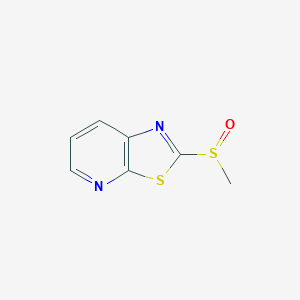 molecular formula C7H6N2OS2 B162502 2-(Methylsulfinyl)thiazolo[5,4-b]pyridine CAS No. 133904-14-0