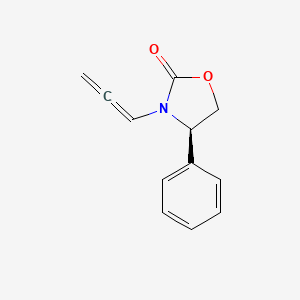 molecular formula C12H11NO2 B1625041 (4R)-4-Phenyl-3-(1,2-propadienyl)-2-oxazolidinone CAS No. 256382-50-0
