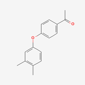 molecular formula C16H16O2 B1625042 1-(4-(3,4-Dimethylphenoxy)phenyl)ethanone CAS No. 213014-13-2