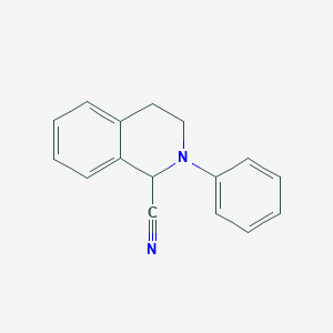molecular formula C16H14N2 B1625053 1-cyano-N-phenyl-1,2,3,4-tetrahydroisoquinoline CAS No. 55662-89-0