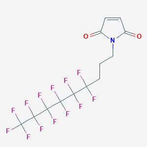 molecular formula C13H8F13NO2 B1625058 1-(4,4,5,5,6,6,7,7,8,8,9,9,9-Tridecafluorononyl)-1H-pyrrole-2,5-dione CAS No. 852527-41-4