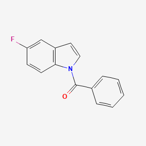 molecular formula C15H10FNO B1625062 1H-Indole, 1-benzoyl-5-fluoro- CAS No. 820234-21-7
