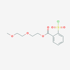 molecular formula C12H15ClO6S B1625083 2-(2-Methoxyethoxy)ethyl 2-(chlorosulfonyl)benzoate CAS No. 866942-11-2