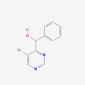 molecular formula C11H9BrN2O B1625088 (5-Bromopyrimidin-4-yl)(phenyl)methanol CAS No. 69927-45-3