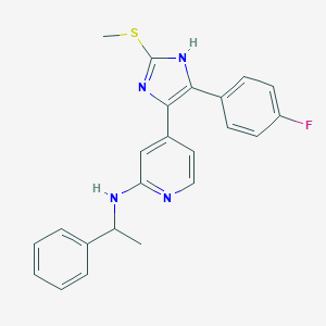 molecular formula C23H21FN4S B162509 p38 MAP Kinase Inhibitor III CAS No. 581098-48-8
