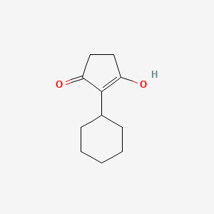 molecular formula C11H16O2 B1625091 2-Cyclohexyl-3-hydroxycyclopent-2-enone CAS No. 871482-72-3