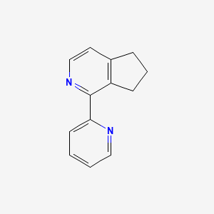 molecular formula C13H12N2 B1625092 1-(Pyridin-2-YL)-6,7-dihydro-5H-cyclopenta[C]pyridine CAS No. 871798-82-2