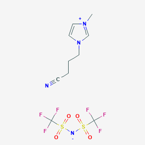 molecular formula C10H12F6N4O4S2 B1625094 1-(3-Cyanopropyl)-3-methylimidazolium bis(trifluoromethylsulfonyl)amide CAS No. 778593-18-3