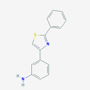 molecular formula C15H12N2S B162510 3-(2-Phenyl-thiazol-4-yl)-phenylamine CAS No. 134812-32-1