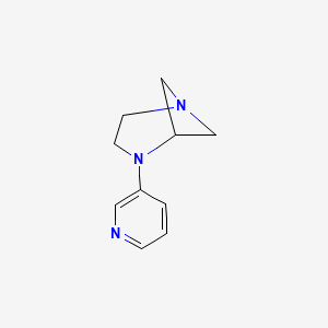 molecular formula C10H13N3 B1625100 4-(Pyridin-3-YL)-1,4-diazabicyclo[3.1.1]heptane CAS No. 675591-23-8