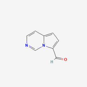 molecular formula C8H6N2O B1625117 Pyrrolo[1,2-c]pyrimidine-7-carboxaldehyde CAS No. 251102-31-5