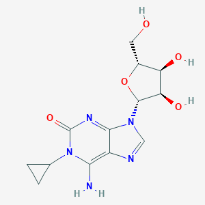 molecular formula C13H17N5O5 B162512 1-Cyclopropylisoguanosine CAS No. 133967-00-7