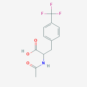 molecular formula C12H12F3NO3 B1625126 2-acetamido-3-[4-(trifluoromethyl)phenyl]propanoic Acid CAS No. 82337-58-4
