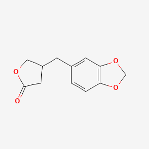2(3H)-Furanone, 4-(1,3-benzodioxol-5-ylmethyl)dihydro-