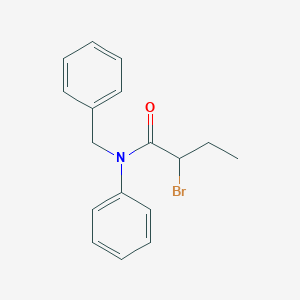 molecular formula C17H18BrNO B1625153 N-Benzyl-2-bromo-N-phenylbutanamide CAS No. 851073-30-8
