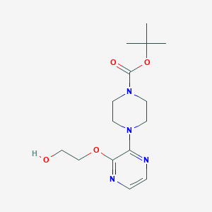 2-[3-(4-Tert-butoxycarbonyl-1-piperazinyl)-2-pyrazinyloxy]ethanol