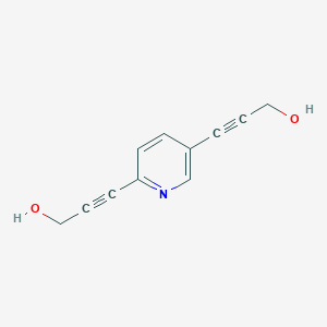 molecular formula C11H9NO2 B1625171 2-Propyn-1-ol, 3,3'-(2,5-pyridinediyl)bis- CAS No. 820965-58-0