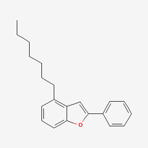 4-Heptyl-2-phenylbenzofuran