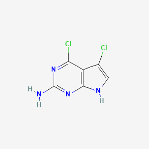 4,5-dichloro-7H-pyrrolo[2,3-d]pyrimidin-2-amine