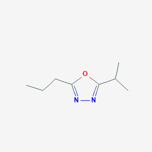 molecular formula C8H14N2O B162518 2-Isopropyl-5-propyl-1,3,4-oxadiazole CAS No. 138723-97-4