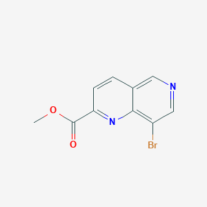 1,6-Naphthyridine-2-carboxylic acid, 8-bromo-, methyl ester