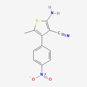 molecular formula C12H9N3O2S B1625194 2-Amino-5-methyl-4-(4-nitrophenyl)thiophene-3-carbonitrile CAS No. 605661-11-8