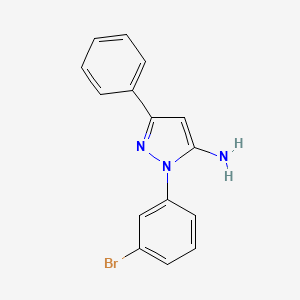 1-(3-Bromophenyl)-3-phenyl-1H-pyrazol-5-amine