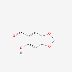 molecular formula C9H8O4 B1625197 1-(6-hydroxybenzo[d][1,3]dioxol-5-yl)ethanone CAS No. 66003-50-7