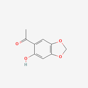 molecular formula C9H8O4 B1625197 Ethanone, 1-(6-hydroxy-1,3-benzodioxol-5-yl)- CAS No. 66003-50-7