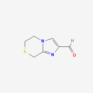 molecular formula C7H8N2OS B1625205 6,8-dihydro-5H-imidazo[2,1-c][1,4]thiazine-2-carbaldehyde CAS No. 623564-35-2