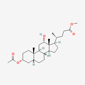 molecular formula C27H44O5 B1625207 Methyl 3-acetyloxy-12-hydroxydeoxycholan-24-ate CAS No. 27240-83-1