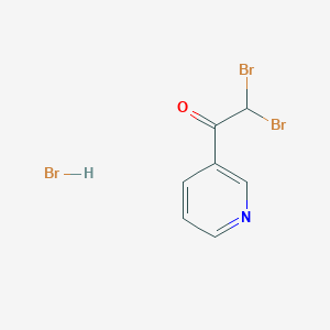 Ethanone, 2,2-dibromo-1-(3-pyridinyl)-, hydrobromide
