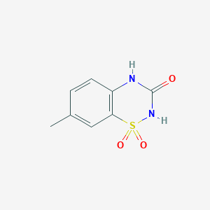 molecular formula C8H8N2O3S B1625217 2H-1,2,4-Benzothiadiazin-3(4H)-one, 7-methyl-, 1,1-dioxide CAS No. 71254-63-2
