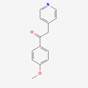 molecular formula C14H13NO2 B1625218 1-(4-甲氧基苯基)-2-(吡啶-4-基)乙酮 CAS No. 6576-06-3