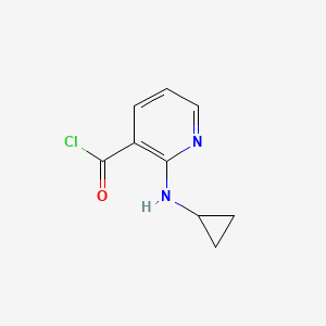 molecular formula C9H9ClN2O B1625225 2-(Cyclopropylamino)-3-pyridinecarbonyl chloride CAS No. 639807-23-1