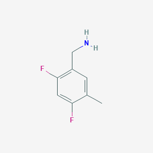 molecular formula C8H9F2N B1625227 1-(2,4-difluoro-5-methylphenyl)methanamine CAS No. 329314-63-8