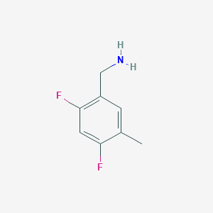 molecular formula C8H9F2N B1625227 Benzenemethanamine, 2,4-difluoro-5-methyl- CAS No. 329314-63-8