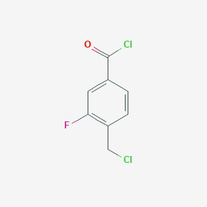 molecular formula C8H5Cl2FO B1625232 4-(chloromethyl)-3-fluoro-benzoyl Chloride CAS No. 200418-17-3