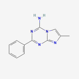 molecular formula C12H11N5 B1625234 7-Methyl-2-phenyl-imidazo[1,2-a][1,3,5]triazin-4-ylamine CAS No. 478813-62-6