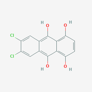 molecular formula C14H8Cl2O4 B162524 6,7-Dichloroanthracene-1,4,9,10-tetrol CAS No. 10183-49-0