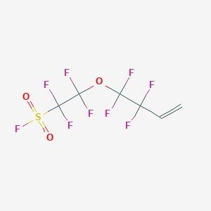 molecular formula C6H3F9O3S B1625243 1,1,2,2-Tetrafluoro-2-[(1,1,2,2-tetrafluoro-3-butenyl)oxy]-ethanesulfonyl fluoride CAS No. 84271-38-5