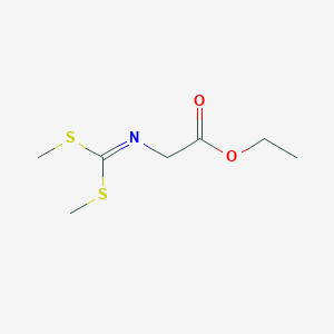 molecular formula C7H13NO2S2 B1625244 N-[Bis(methylthio)methylene]glycine ethyl ester CAS No. 54985-61-4