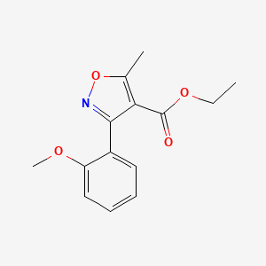 molecular formula C14H15NO4 B1625246 Ethyl 3-(2-methoxyphenyl)-5-methylisoxazole-4-carboxylate CAS No. 495417-30-6