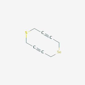molecular formula C8H8SSe B162525 1-Thia-6-selenacyclodeca-3,8-diyne CAS No. 127793-17-3