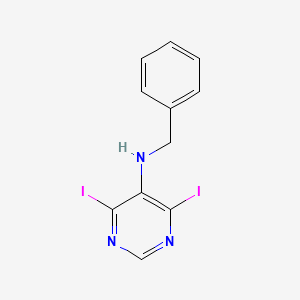 N-Benzyl-4,6-diiodopyrimidin-5-amine
