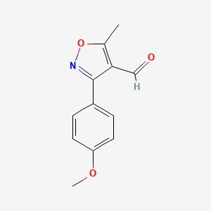 3-(4-Methoxyphenyl)-5-methylisoxazole-4-carboxaldehyde